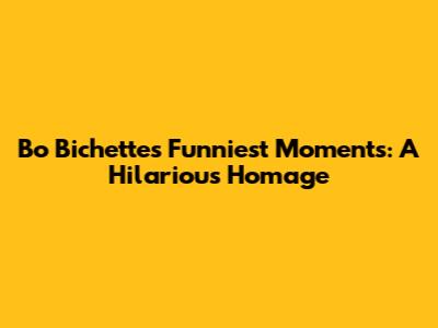 Bo Bichette's Funniest Moments: A Hilarious Homage
