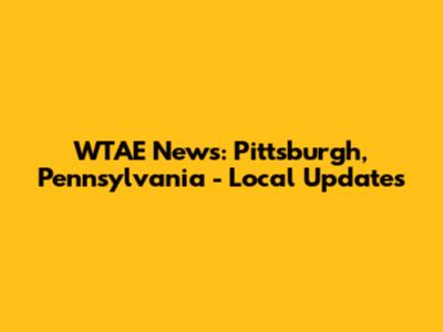 WTAE News: Pittsburgh, Pennsylvania - Local Updates